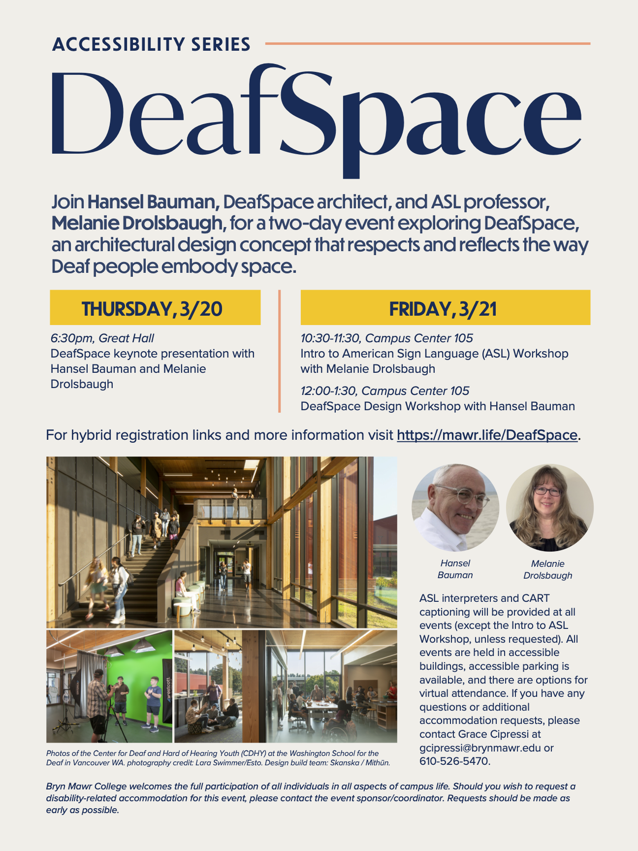 DeafSpace event poster