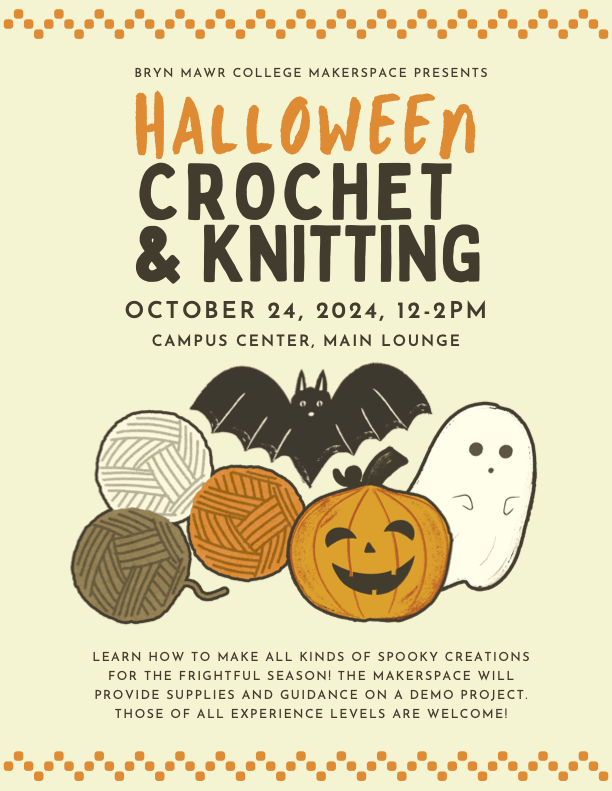 Flyer design for Halloween crochet event