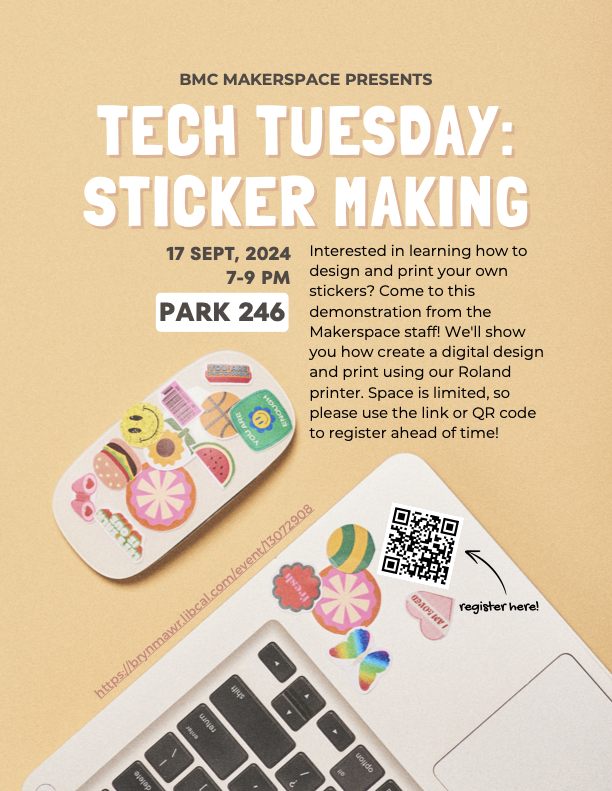 Flyer design for sticker making event